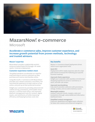 MazarsNow Microsoft e-commerce cover image