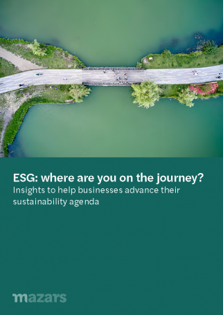 ESG Report: where are you on the journey cover
